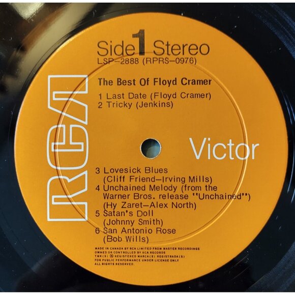 Floyd Cramer The Best Of LSP-2888 Stereo Mono Piano Hits Java LP 1964 - Picture 5 of 10